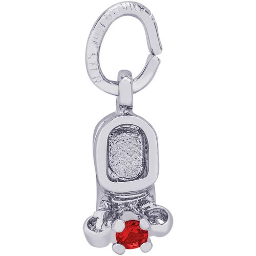 Baby Shoe Charm July Silver - 10-0473-7