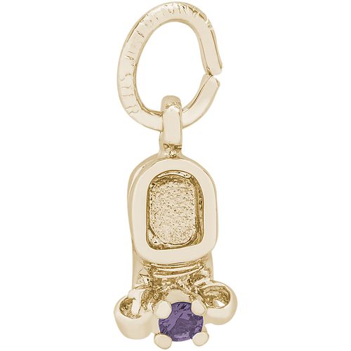 Baby Shoe Charm June 10K Gold - 10-0473-6