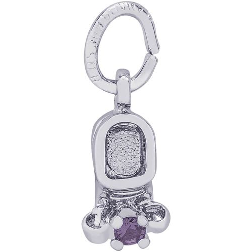 Baby Shoe Charm June White Gold - 10-0473-6