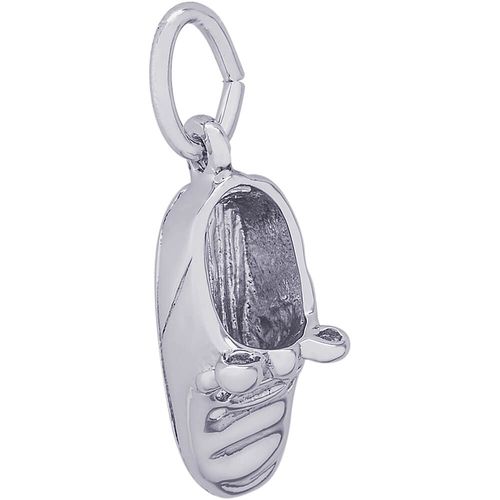Baby Shoe Charm White Gold - 10-6522
