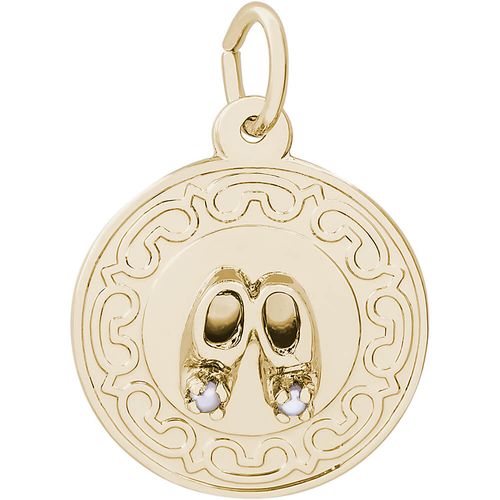 Baby Shoes Charm 14K Gold - 10-4428