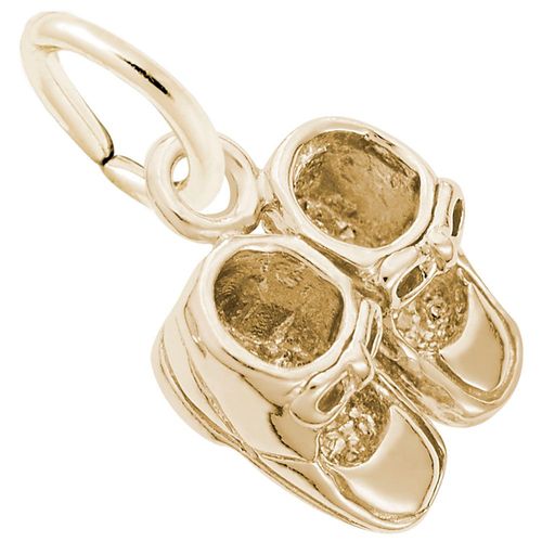 Baby Shoes Charm Gold Plated - 10-0516