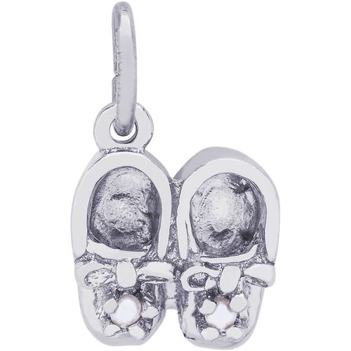 Baby Shoes Charm Silver - 10-0517