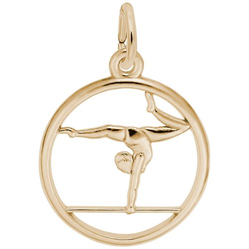 Balance Beam Gymnastics Charm Gold Plated - 10-3959