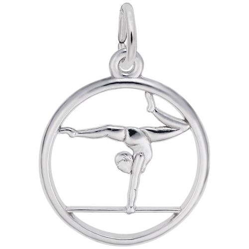 Balance Beam Gymnastics Charm Silver - 10-3959