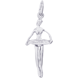 Ballet Dancer Charm Silver - 10-1614