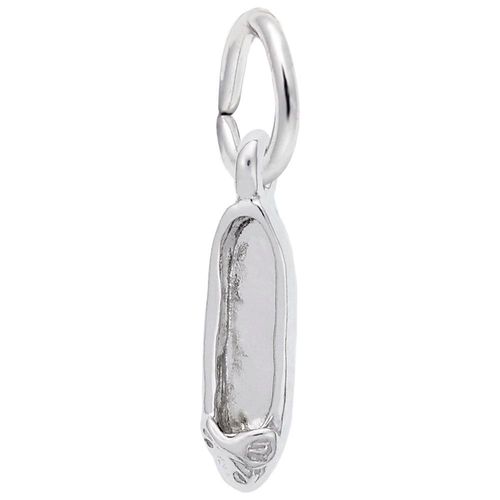 Ballet Shoe Charm White Gold - 10-5494