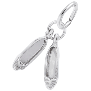 Ballet Shoes Charm Silver - 10-0448
