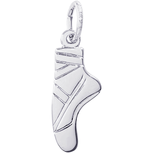 Ballet Slipper Charm Silver - 10-0789
