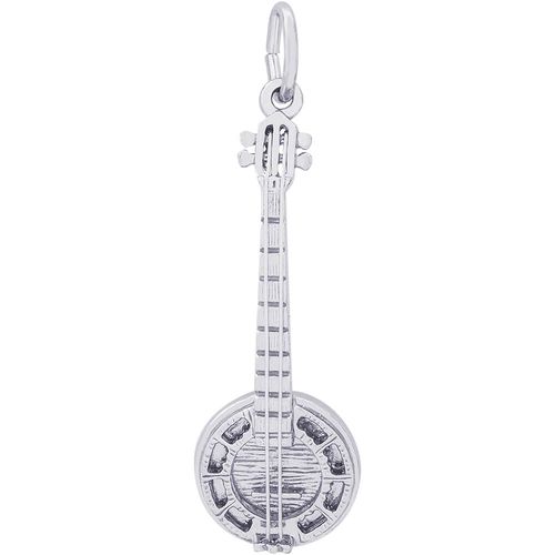 Banjo Charm White Gold - 10-1598