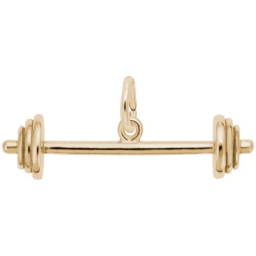 Barbell Charm 14K Gold - 10-3325
