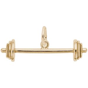 Barbell Charm Gold Plated - 10-3325