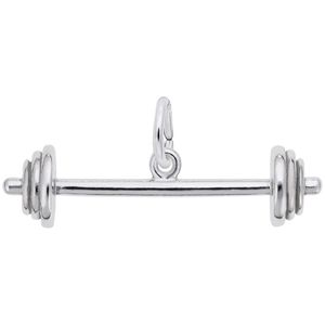 Barbell Charm Silver - 10-3325