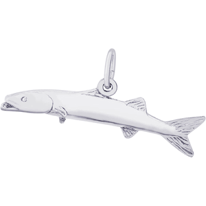 Barracuda Fish Charm Silver - 10-2438