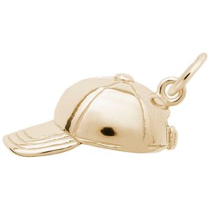 Baseball Cap Charm 14K Gold - 10-3031