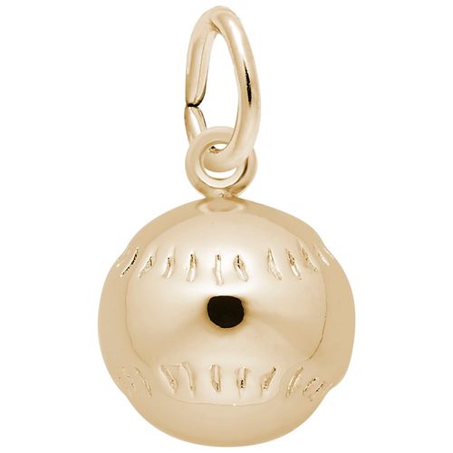 Baseball Charm Gold Plated - 10-1523