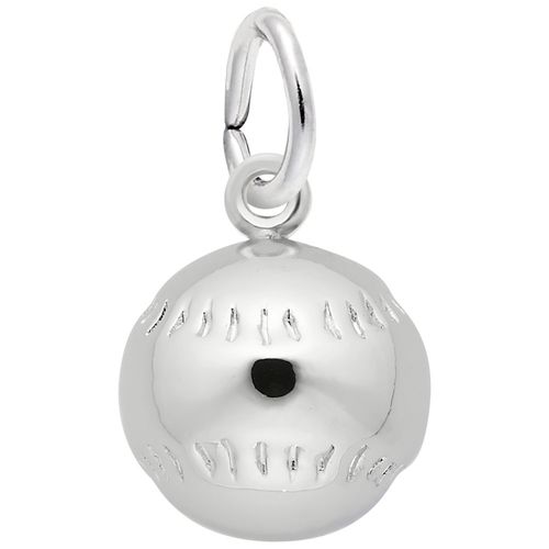 Baseball Charm White Gold - 10-1523