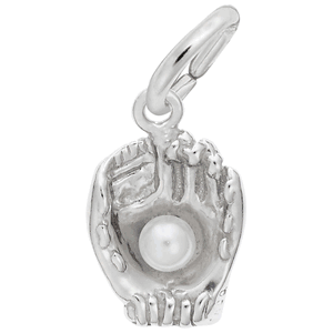 Baseball Glove Charm Silver - 10-0435