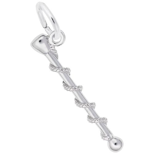 Baton Charm White Gold - 10-1318