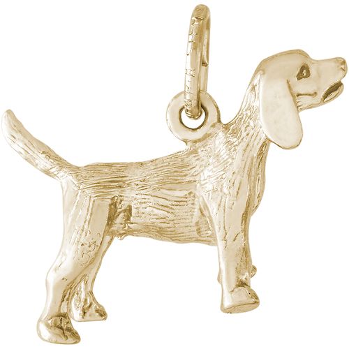 Beagle Dog Charm 10K Gold - 10-0149