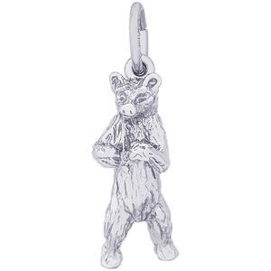Bear Charm White Gold - 10-0156