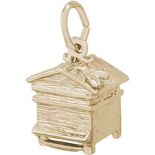 Beehive Charm -10K Gold - 10-8216