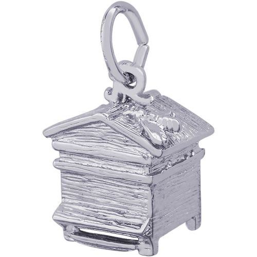 Beehive Charm White Gold - 10-8216