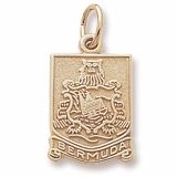 Bermuda Crest Charm 14K Gold - 10-5271