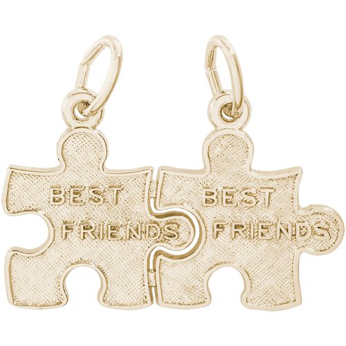 Best Friend Puzzle Piece Charm Gold Plated - 10-2485