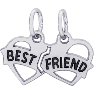 Best Friends Charm White Gold - 10-6596