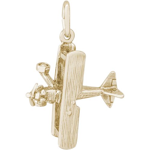 Bi-Plane Charm 10K Gold - 10-3357