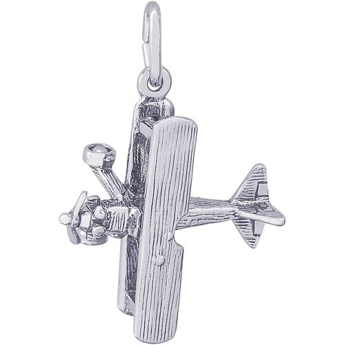 Bi-Plane Charm Silver - 10-3357