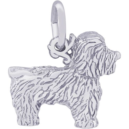 Bichon Frise Dog Charm Silver - 10-6392