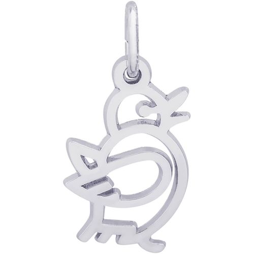 Bird Charm White Gold - 10-1503