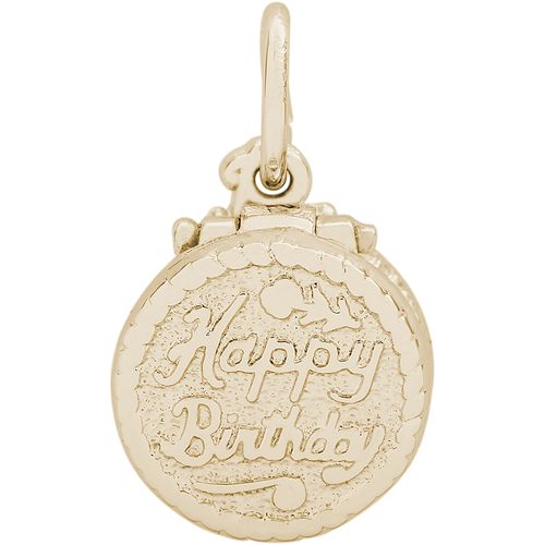 Birthday Cake Charm 10K Gold - 10-8164