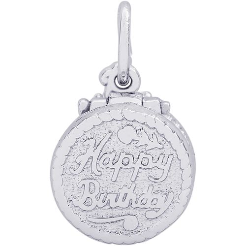 Birthday Cake Charm Silver - 10-8164