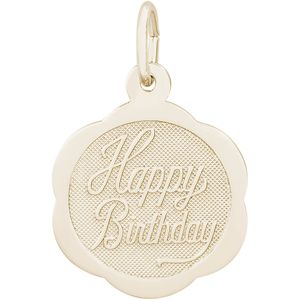 Birthday Charm Gold Plated - 10-5792