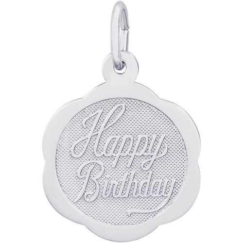 Birthday Charm White Gold - 10-5792