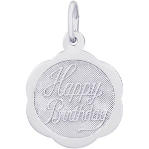 Birthday Charm White Gold - 10-5792