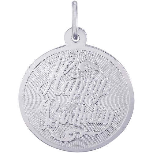 Birthday Charm White Gold - 10-2664