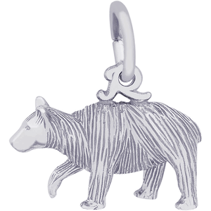 Black Bear Charm Silver - 10-8248
