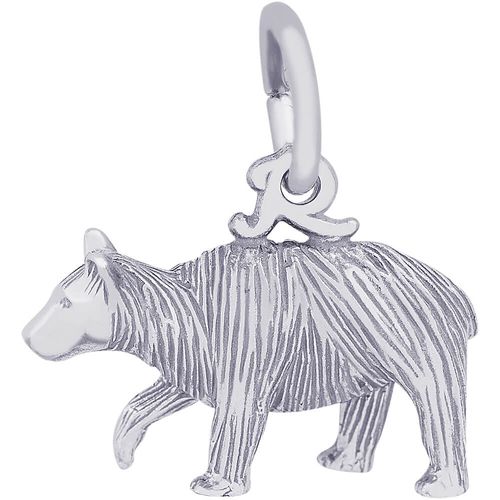 Black Bear Charm Silver - 10-8248