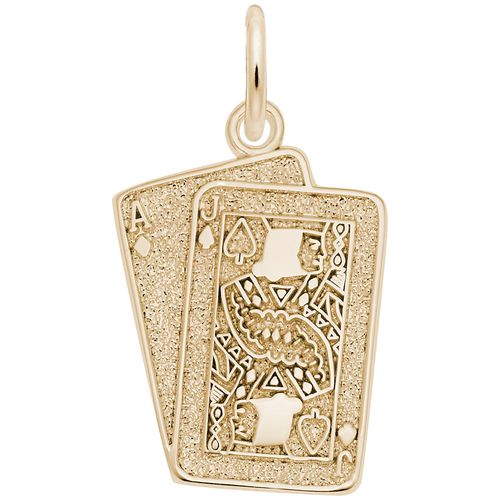 Blackjack Charm 14K Gold - 10-5569