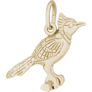 Blue Jay Bird Charm 10K Gold - 10-3849