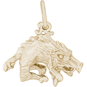 Boar Razorback Charm 14K Gold - 10-1430