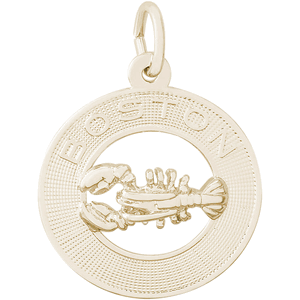 Boston Lobster Charm Gold Plated - 10-3936