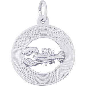 Boston Lobster Charm Silver - 10-3936