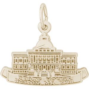 Boston State House Charm 14K Gold - 10-2952