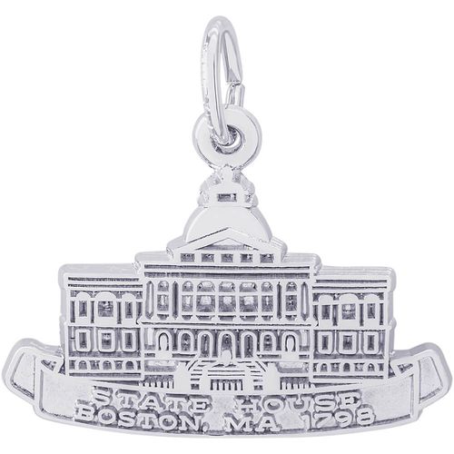 Boston State House Charm Silver - 10-2952