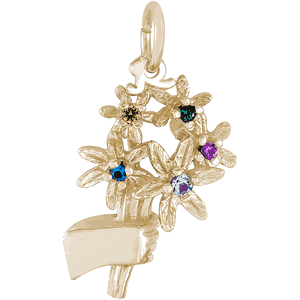 Bouquet Charm 14K Gold - 10-4507